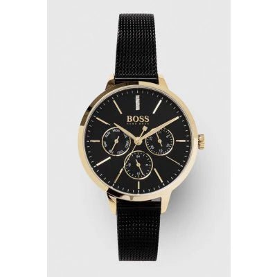 Symphony Gold-Tone and Black Mesh Bracelet Watch - 1502601 - Image 6